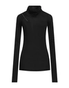 Marcandcram Woman T-shirt Black Size Xxs Tencel, Merino Wool