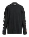 Heron Preston Man T-shirt Black Size M Cotton, Polyester