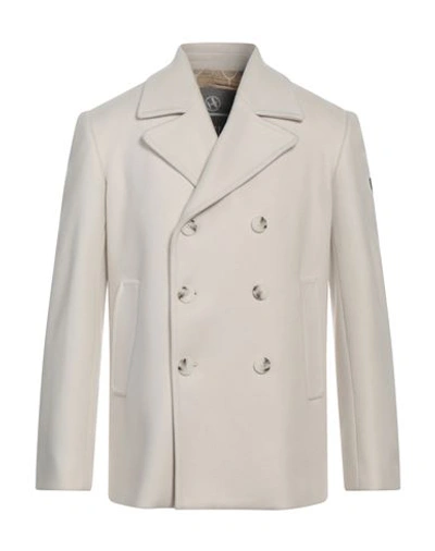 Havana & Co. Man Coat Off White Size 38 Polyester, Wool