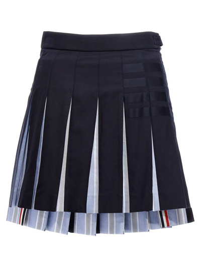 Thom Browne Mini-skirt In Blue
