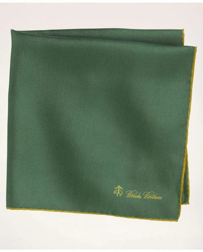Brooks Brothers Silk Pocket Square | Green
