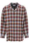 Maison Margiela X Pendleton Checked Wool Shirt In Rust (red)