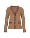 Etro Women's V-neck Cardigan In Marrone