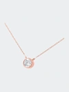 Haus Of Brilliance Ags Certified 1/10 Cttw Diamond Solitaire Pendant Necklace In Pink
