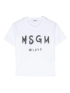 Msgm T-shirt In Bianco