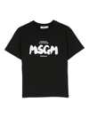 Msgm T-shirt In Nero