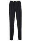 VERSACE VERSACE DRAWSTRING PLEATED TROUSERS