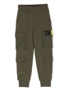 Dkny Logo-print Cargo Joggers In Green