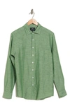 Rodd & Gunn Penrose Linen Blend Button-up Shirt In Eucalypt