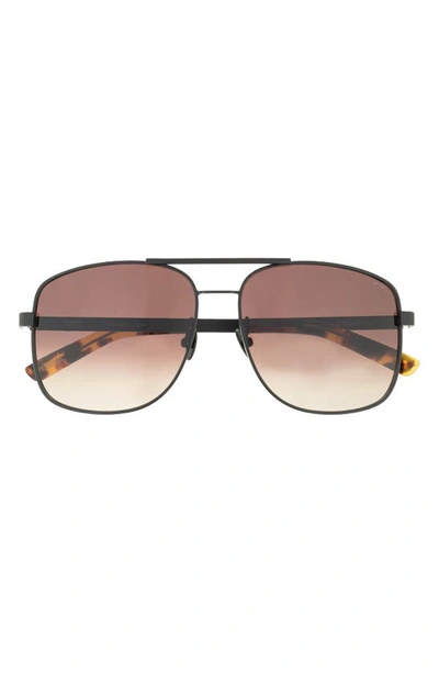 Pared Uptown & Downtown 57.5mm Aviator Sunglasses In Black