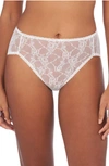 Natori Bliss Allure One-size Lace French Cut Brief Panty In White