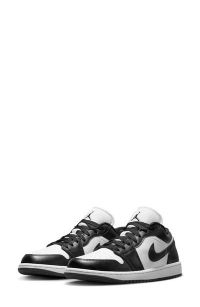 Jordan Air  1 Low Sneaker In White/ Black/ White