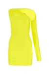 Alyx Woman Fluo Yellow Satin Mini Skirt In Yellow