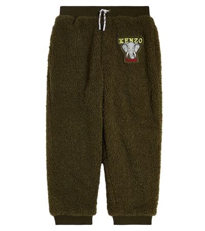 Kenzo Kids' Fleece Sweatpants In Beige