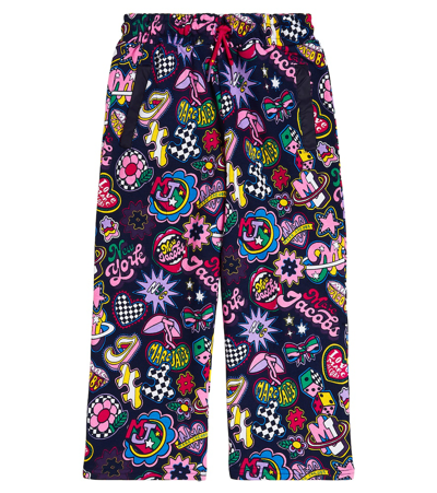 Marc Jacobs Kids' Printed Cotton Sweatpants In Multicoloured