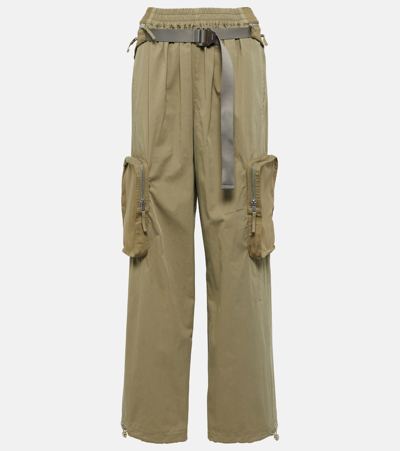 DION LEE COTTON-BLEND CARGO PANTS