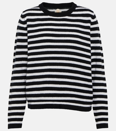 Jardin Des Orangers Striped Wool And Cashmere Sweater In Multicoloured