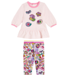 MARC JACOBS BABY COTTON DRESS AND LEGGINGS SET