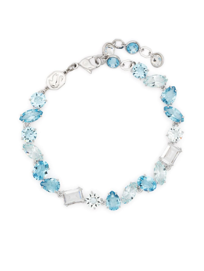 Swarovski Gema Mixed-crystals Bracelet In Blue