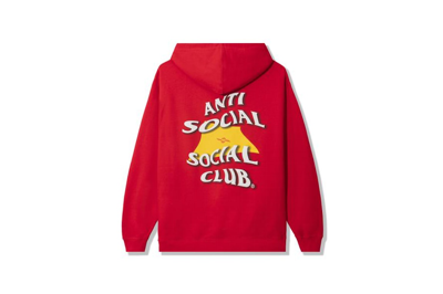 Pre-owned Anti Social Social Club New Mexico Hoodie Red