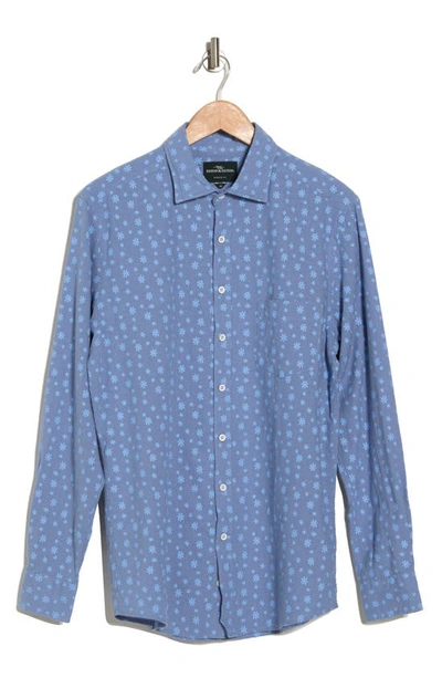 Rodd & Gunn Invercargill Linen Button-up Shirt In Indigo