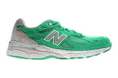 Pre-owned New Balance 990v3 Made In Usa Boston Marathon Boston Green White In Boston Green/white