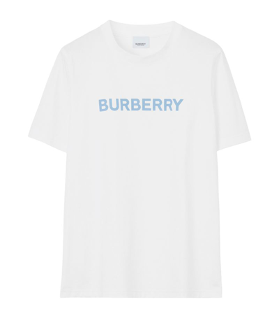 Burberry Logo Cotton T-shirt In White
