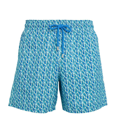 Vilebrequin Lobster-print Swim Shorts In Blau