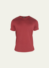 Loro Piana Men's Silk Cotton Jersey T-shirt In Hibiscus