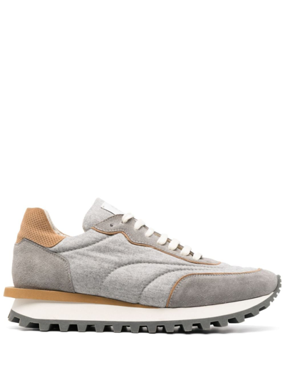 Eleventy Chunky Low-top Sneakers In Grey