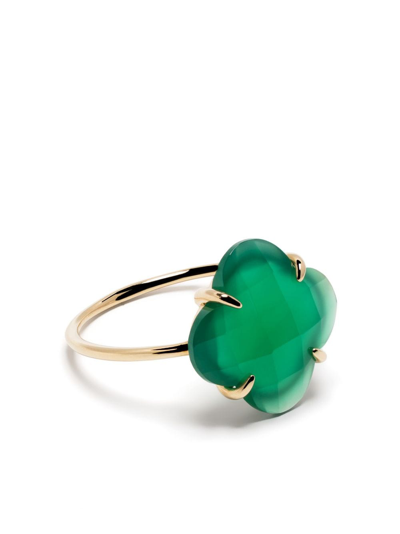 Morganne Bello 18kt Yellow Gold Agate Ring