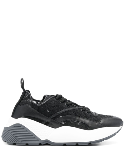 Stella Mccartney Eclipse Lace Sneakers In Negro