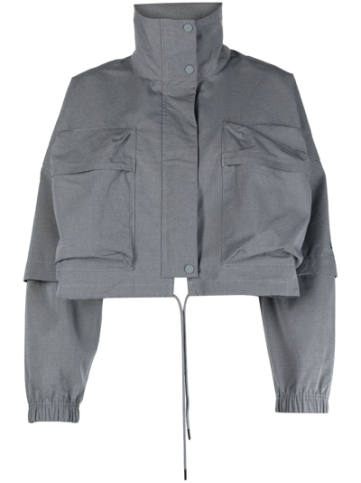 Nike Ripstop Detachable-sleeve Jacket In Blue