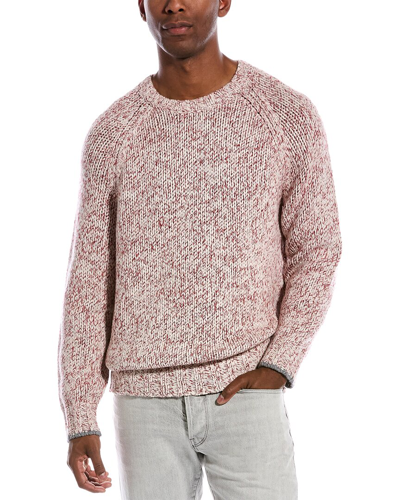 Brunello Cucinelli Virgin Wool-cashmere-silk Sweater In Pink