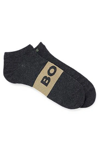 Hugo Boss Two-pack Of Cotton-blend Ankle-length Socks