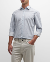 Rodd & Gunn Massey West Chambray Floral Print Long Sleeve Shirt In Chambray