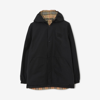 Burberry Reversible Check Nylon Jacket In Black