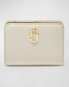 Marc Jacobs The J Marc Mini Compact Wallet In Cloud White
