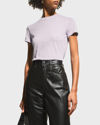 Theory 2 Nebulous Organic Cotton Tiny Tee In Soft Pk