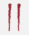 Simone Rocha Crystal-embellished Drop Earrings In Red