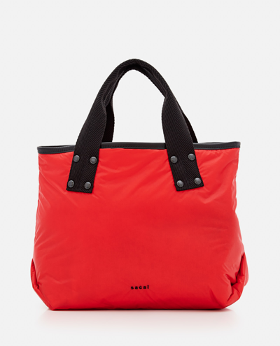 SACAI SKYTEX NYLON MEDIUM TOTE BAG