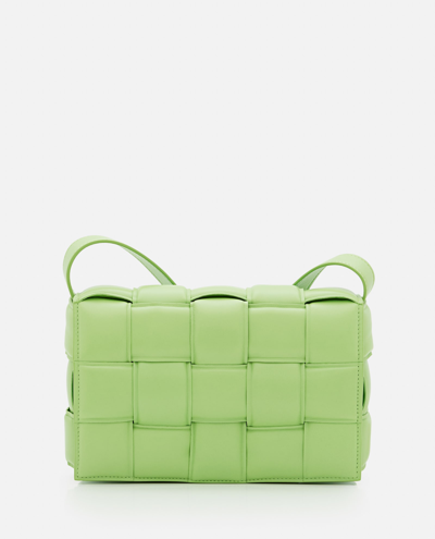 Bottega Veneta Padded Cassette Crossbody Bag In Green