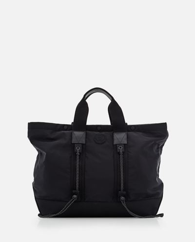 Moncler Tech Tote Bag In Black