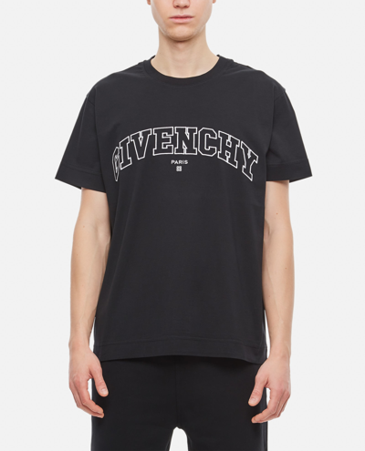 GIVENCHY CLASSIC FIT COLLEGE EMBROIDERY T- SHIRT