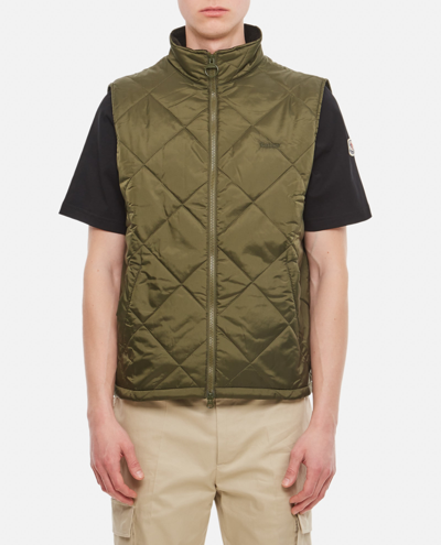 Barbour Logo Quilted Gilet In Green