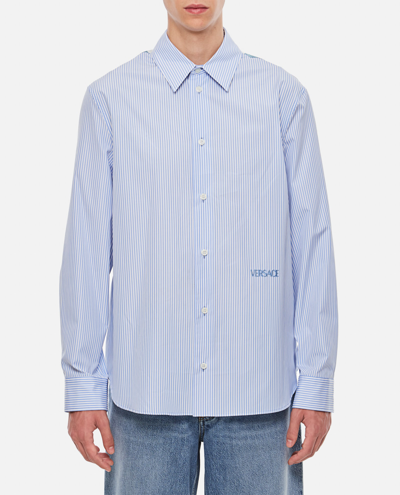 Versace Informal Shirt In Sky Blue