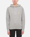 Maison Kitsuné Chillax Fox Cotton Hoodie In Grey