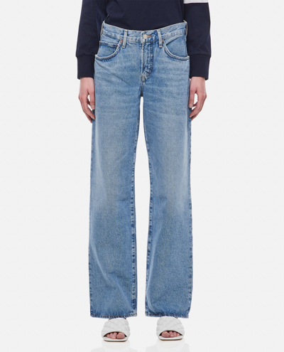 Agolde Fusion Low-waist Jeans In Blue