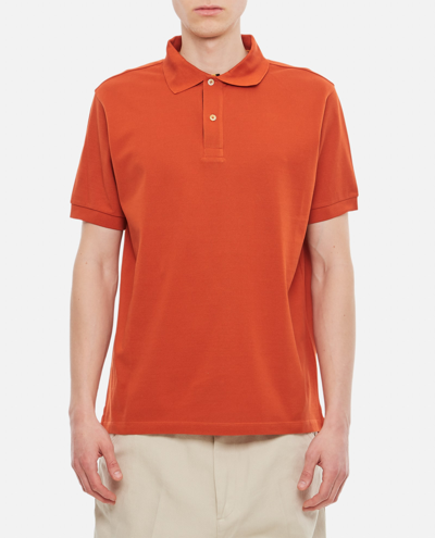 Paul Smith Cotton Polo Shirt In Red