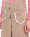 Cormio Chiara Midi Skirt In Beige